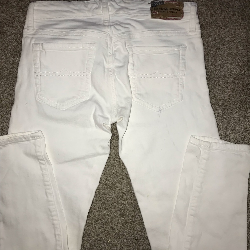 Ralph Lauren White Skinny Capri Pant